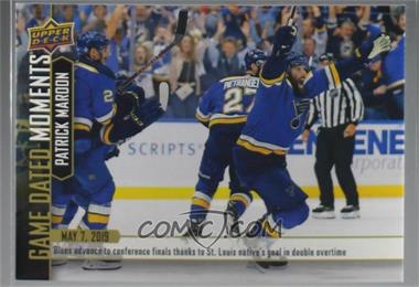 2018-19 Upper Deck Game Dated Moments - [Base] #94 - (May 7, 2019) – Maroon Plays Hero in Front of Hometown Crowd to Score 2OT Goal and Lead the Blues to the Next Round