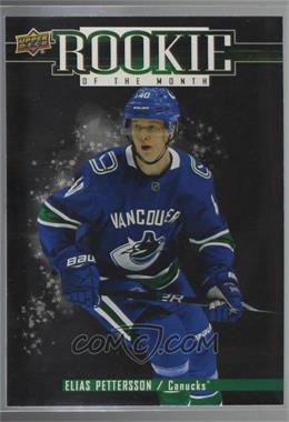 2018-19 Upper Deck Game Dated Moments - Rookie of the Month Achievements #R-1 - Rookie of the Month - October - Elias Pettersson