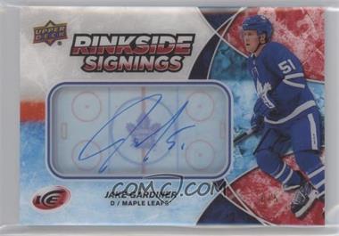 2018-19 Upper Deck Ice - Rinkside Signings - Red #RS-JG - Jake Gardiner /5