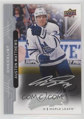 2018-19 Upper Deck MVP - [Base] - Super Script #100 - Auston Matthews /25