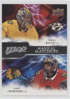 2018-19 Upper Deck MVP - Magical Matchups #MM-10 - Pekka Rinne, Corey Crawford