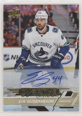 2018-19 Upper Deck Overtime - [Base] - Gold Foil Autographs #129 - Erik Gudbranson