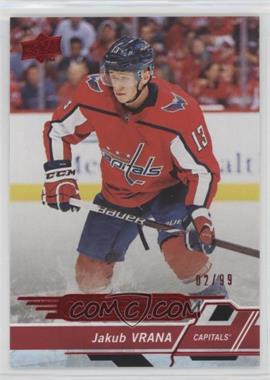 2018-19 Upper Deck Overtime - [Base] - Red Foil #70 - Jakub Vrana /99