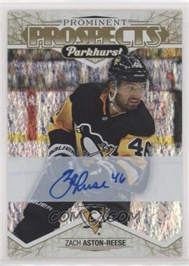 2018-19 Upper Deck Parkhurst - Prominent Prospects - Gold Autographs #PP-22 - Zach Aston-Reese