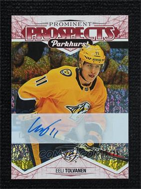 2018-19 Upper Deck Parkhurst - Prominent Prospects - Red Autographs #PP-4 - Eeli Tolvanen /25