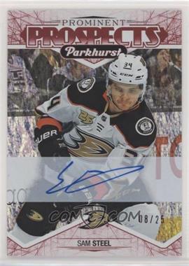 2018-19 Upper Deck Parkhurst - Prominent Prospects - Red Autographs #PP-9 - Sam Steel /25