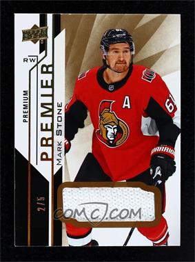 2018-19 Upper Deck Premier - [Base] - Premium Materials Fight Strap #9 - Mark Stone /5