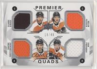 Claude Giroux, Nolan Patrick, Shayne Gostisbehere, Ivan Provorov #/49