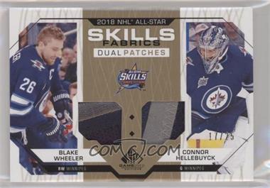 2018-19 Upper Deck SP Game Used - 2018 All-Star Skills Fabrics Dual - Patch #AS2-WH - Blake Wheeler, Connor Hellebuyck /25