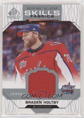 2018-19 Upper Deck SP Game Used - 2018 All-Star Skills Fabrics #AS-BH - Braden Holtby