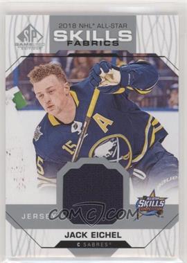 2018-19 Upper Deck SP Game Used - 2018 All-Star Skills Fabrics #AS-JE - Jack Eichel