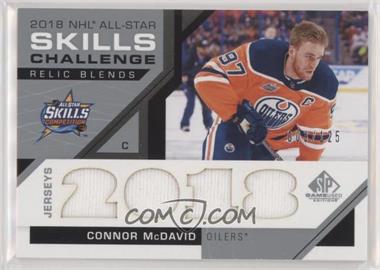2018-19 Upper Deck SP Game Used - 2018 All-Star Skills Relic Blends #ASRB-CM - Connor McDavid /125