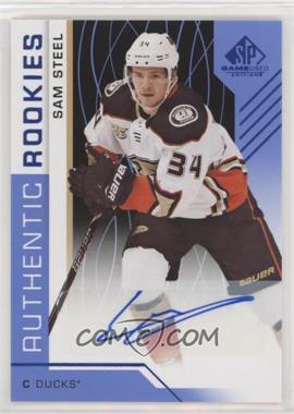 2018-19 Upper Deck SP Game Used - [Base] - Blue Auto #117 - Authentic Rookies - Sam Steel