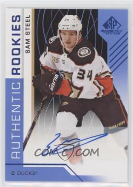 2018-19 Upper Deck SP Game Used - [Base] - Blue Auto #117 - Authentic Rookies - Sam Steel