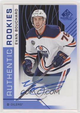 2018-19 Upper Deck SP Game Used - [Base] - Blue Auto #170 - Authentic Rookies - Evan Bouchard