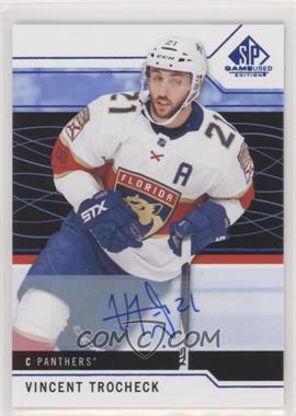 2018-19 Upper Deck SP Game Used - [Base] - Blue Auto #26 - Vincent Trocheck