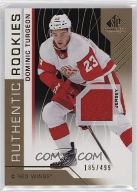 2018-19 Upper Deck SP Game Used - [Base] - Gold Jersey #114 - Authentic Rookies - Dominic Turgeon /499