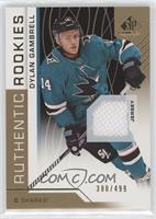 Authentic Rookies - Dylan Gambrell [EX to NM] #/499