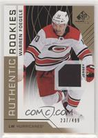 Authentic Rookies - Warren Foegele #/499