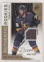 Authentic Rookies - Tomas Hyka #/499