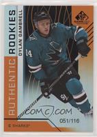 Authentic Rookies - Dylan Gambrell #/116