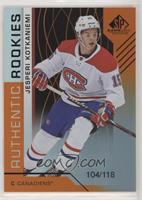 Authentic Rookies - Jesperi Kotkaniemi #/118