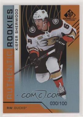 2018-19 Upper Deck SP Game Used - [Base] - Orange Rainbow #173 - Authentic Rookies - Kiefer Sherwood /100