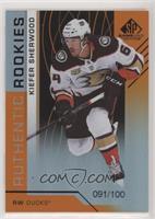 Authentic Rookies - Kiefer Sherwood #/100