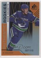 Authentic Rookies - Adam Gaudette #/115