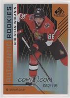 Authentic Rookies - Christian Wolanin #/115