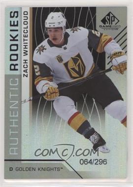 2018-19 Upper Deck SP Game Used - [Base] - Rainbow #109 - Authentic Rookies - Zach Whitecloud /296 [EX to NM]