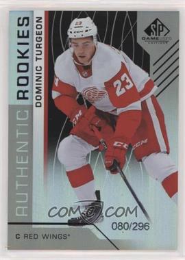 2018-19 Upper Deck SP Game Used - [Base] - Rainbow #114 - Authentic Rookies - Dominic Turgeon /296