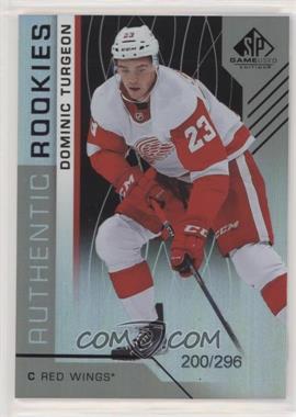 2018-19 Upper Deck SP Game Used - [Base] - Rainbow #114 - Authentic Rookies - Dominic Turgeon /296