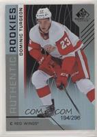 Authentic Rookies - Dominic Turgeon #/296