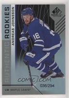 Authentic Rookies - Andreas Johnsson #/294