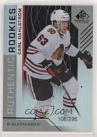 Authentic Rookies - Carl Dahlstrom #/295