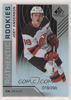 Authentic Rookies - Joey Anderson #/298
