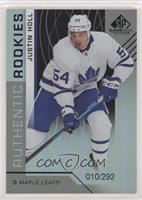 Authentic Rookies - Justin Holl #/292