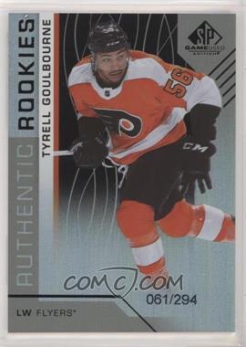 2018-19 Upper Deck SP Game Used - [Base] - Rainbow #189 - Authentic Rookies - Tyrell Goulbourne /294