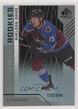 2018-19 Upper Deck SP Game Used - [Base] - Rainbow #191 - Authentic Rookies - Sheldon Dries /294