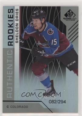 2018-19 Upper Deck SP Game Used - [Base] - Rainbow #191 - Authentic Rookies - Sheldon Dries /294