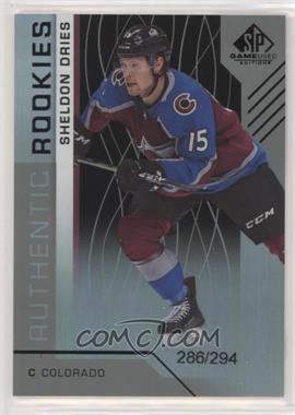 2018-19 Upper Deck SP Game Used - [Base] - Rainbow #191 - Authentic Rookies - Sheldon Dries /294