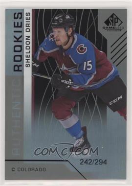 2018-19 Upper Deck SP Game Used - [Base] - Rainbow #191 - Authentic Rookies - Sheldon Dries /294