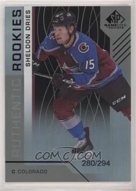 2018-19 Upper Deck SP Game Used - [Base] - Rainbow #191 - Authentic Rookies - Sheldon Dries /294