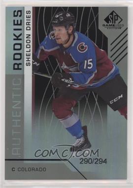 2018-19 Upper Deck SP Game Used - [Base] - Rainbow #191 - Authentic Rookies - Sheldon Dries /294