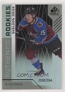 2018-19 Upper Deck SP Game Used - [Base] - Rainbow #191 - Authentic Rookies - Sheldon Dries /294