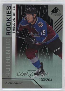 2018-19 Upper Deck SP Game Used - [Base] - Rainbow #191 - Authentic Rookies - Sheldon Dries /294