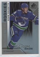 Authentic Rookies - Adam Gaudette #/296