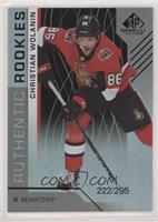 Authentic Rookies - Christian Wolanin #/295