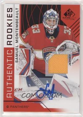 2018-19 Upper Deck SP Game Used - [Base] - Red Auto Jersey #144 - Authentic Rookies - Samuel Montembeault